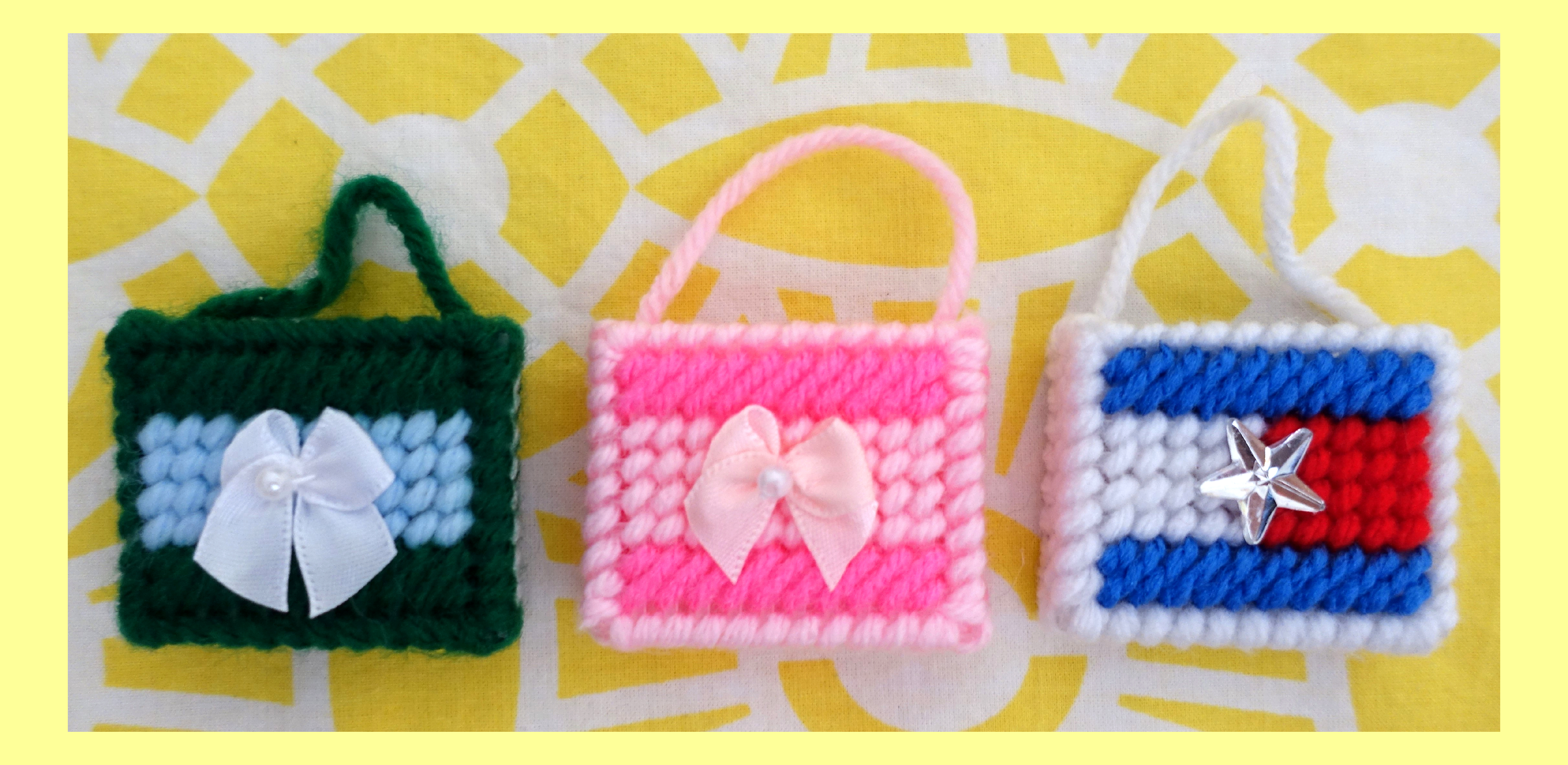 3 Fashion Doll Tote Bags