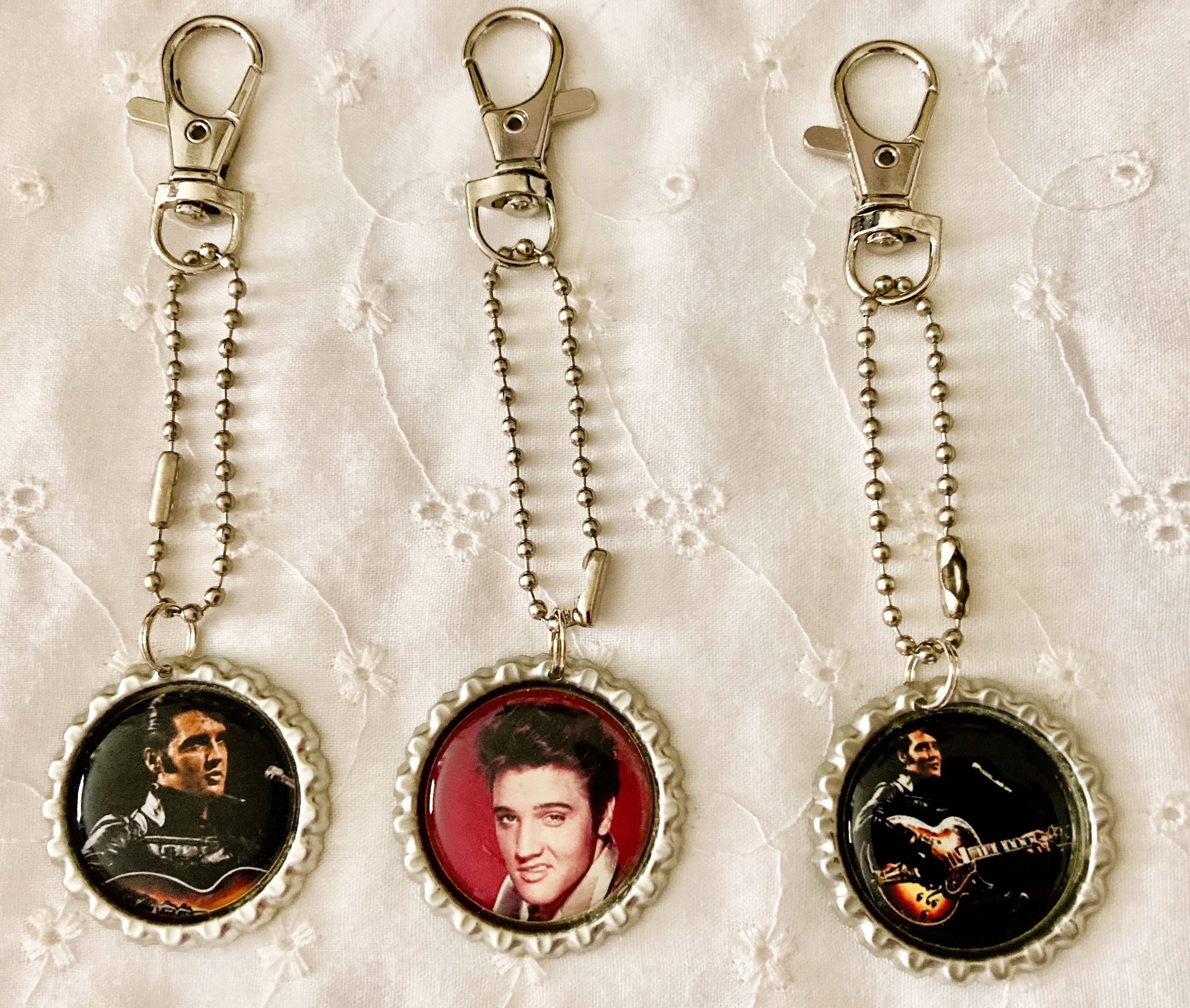 Elvis Bottle Cap Key Chains 3