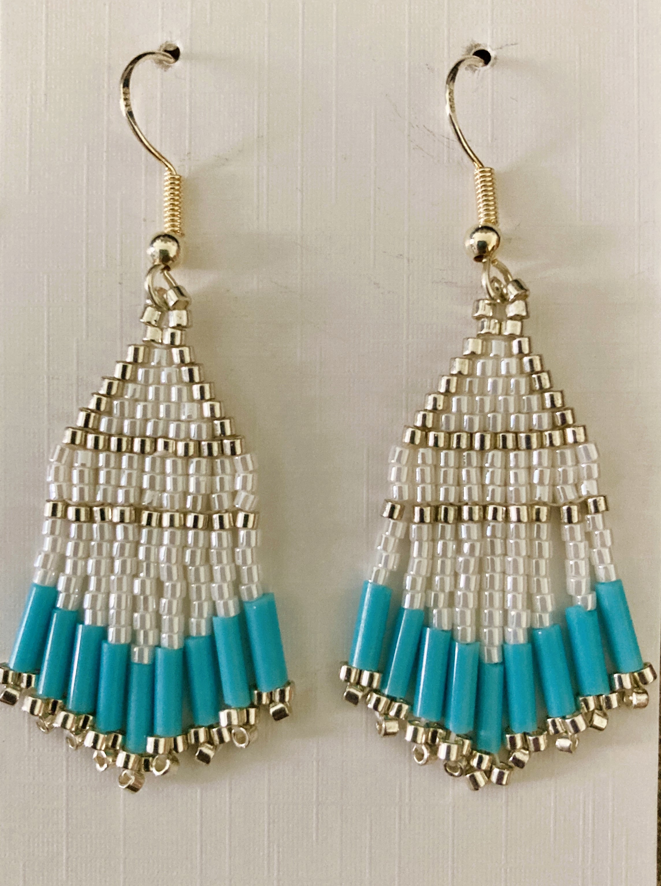 Beaded Fringe Earrings