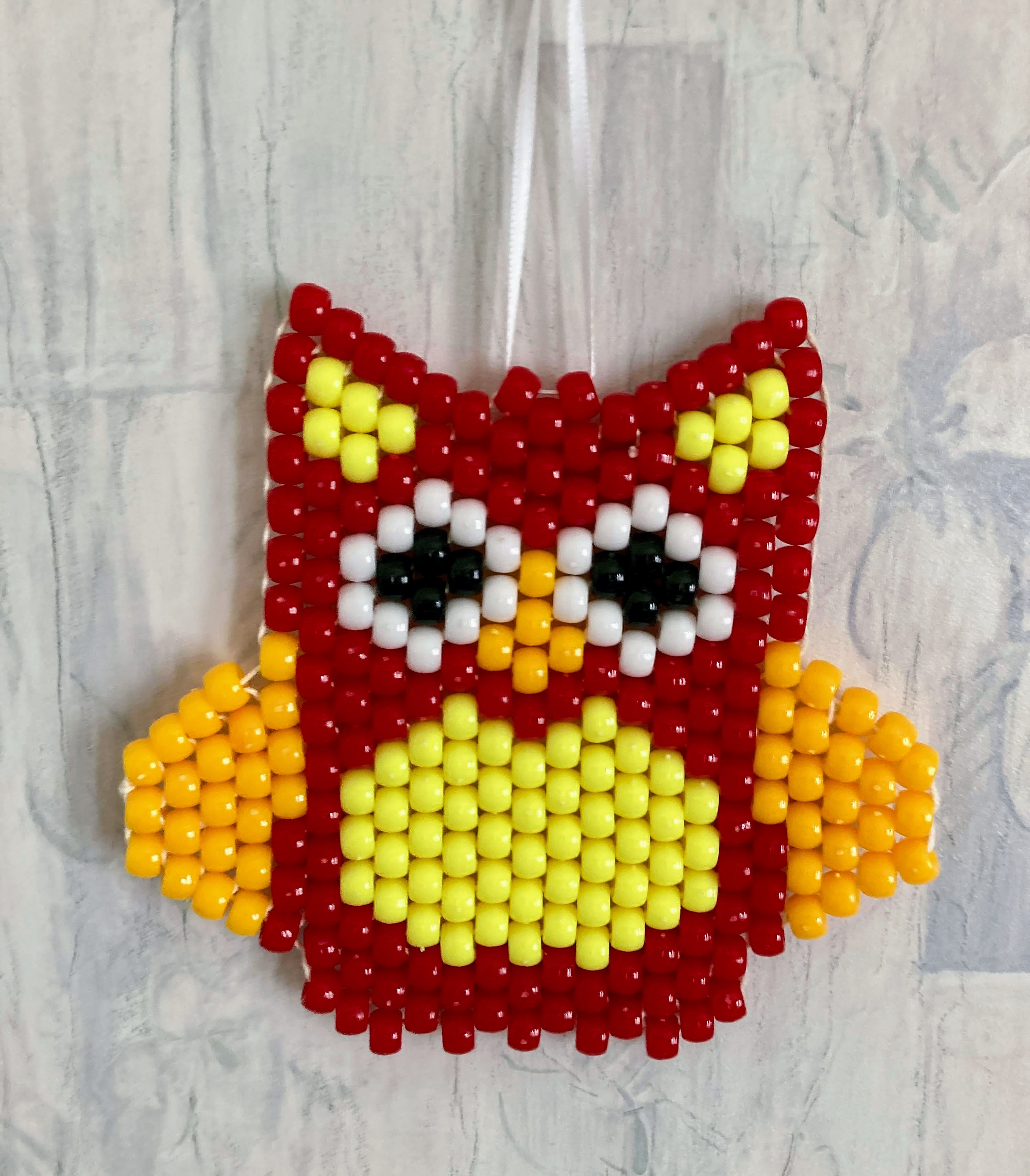 Pony Bead Owl Banner